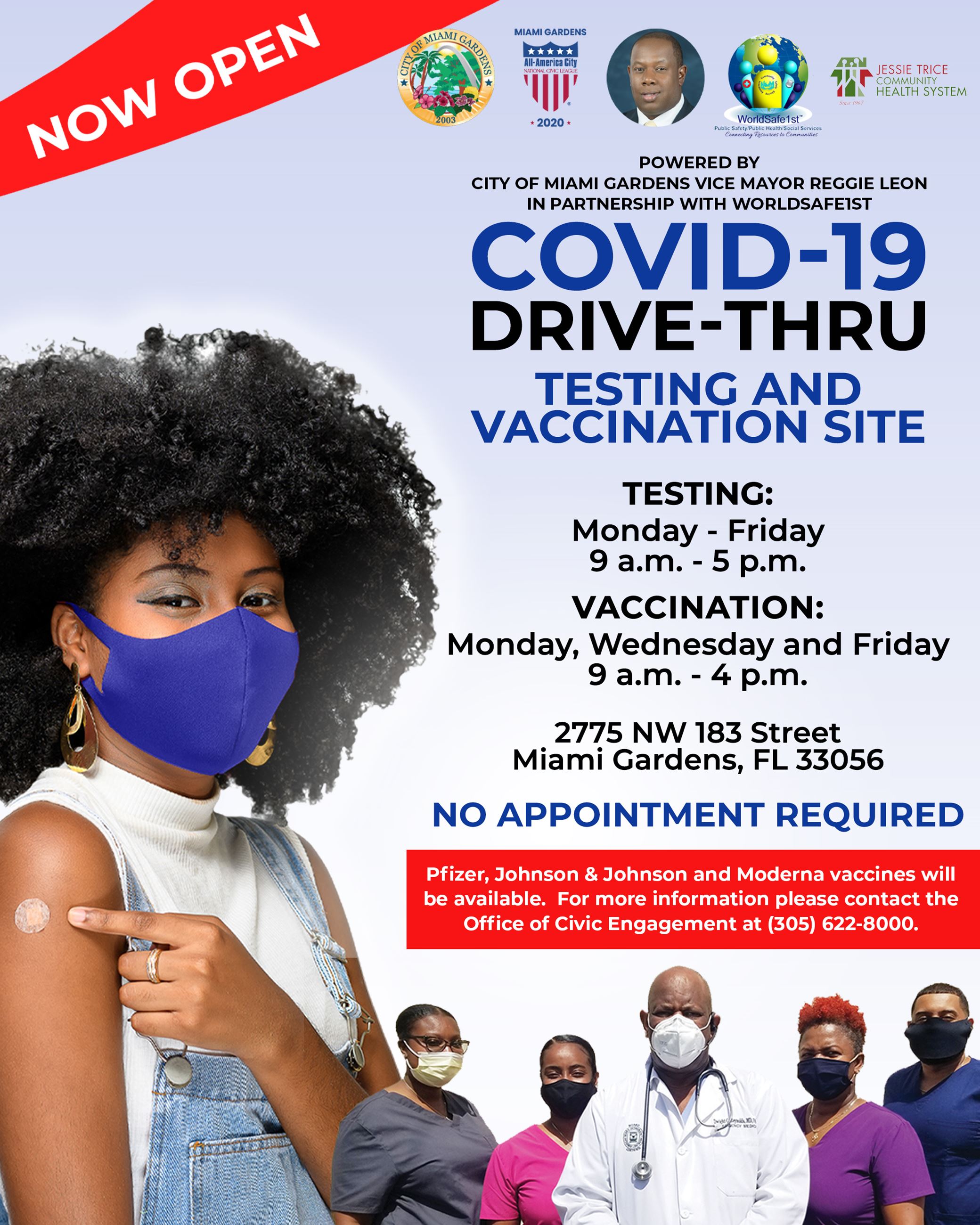 Leon Vaccination Site Flyer_Updated_8-30-21